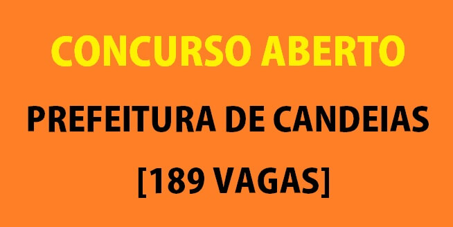 Concurso da prefeitura de Candeias Bahia