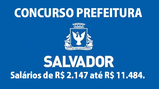 Concurso da prefeitura de Salvador 2019
