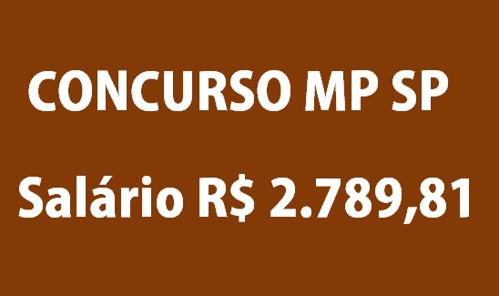 Concurso MP SP 2019