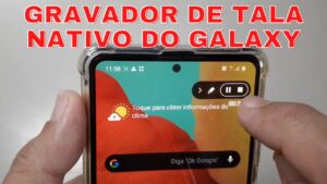 Gravador de tela nativo do samsung galaxy