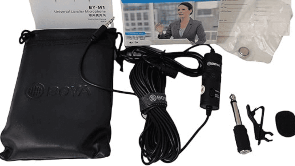 Microfone de lapela boya by-m1 é BOM