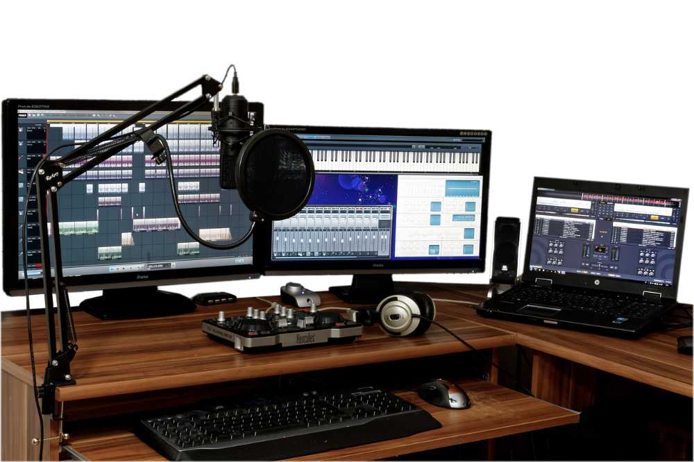 Equipamentos para studio de gravação de áudio