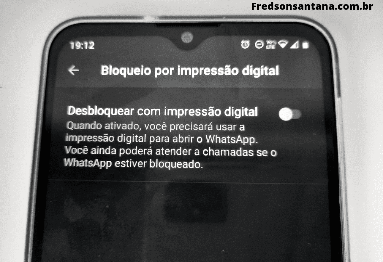 Como colocar senha no whatsapp fredson santana