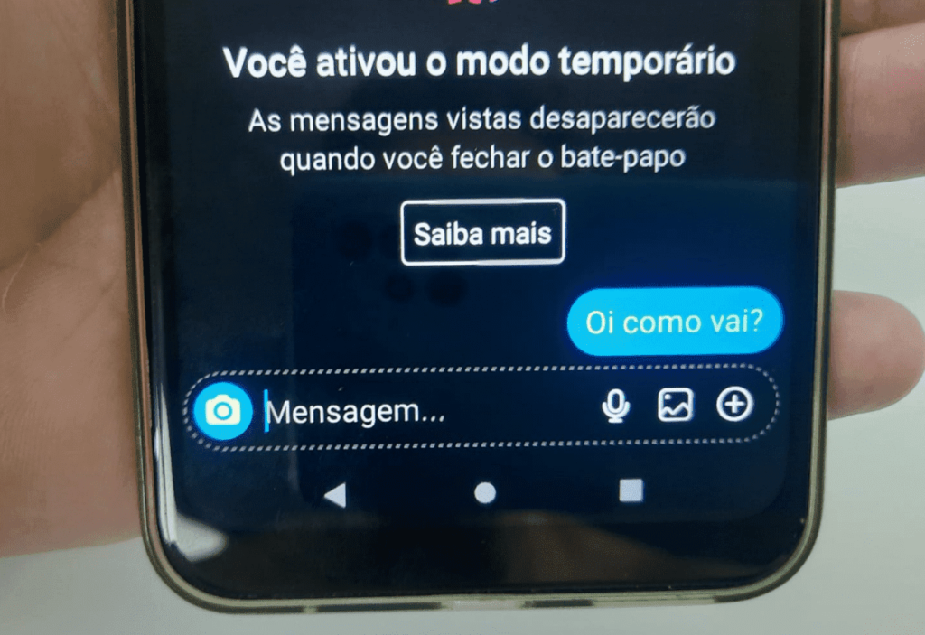 como desativar o modo temporário do instagram