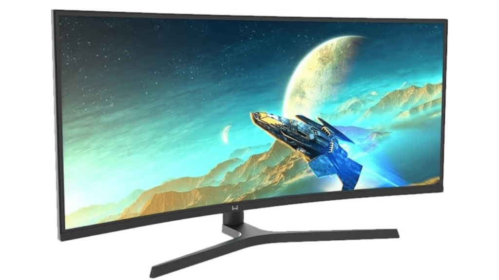 Monitor Warrior 34 Pol. Gamer 165Hz Ultrawide Curvo WQHD - MN301