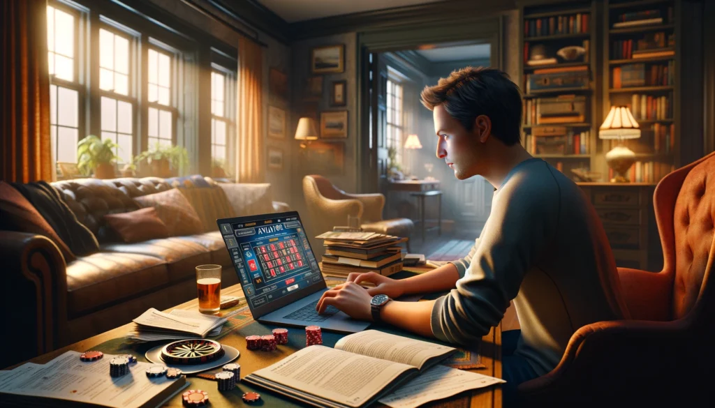 Imagem de homem jogando no computador