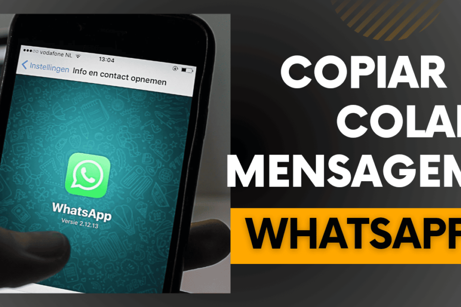 como copiar e colar no WhatsApp